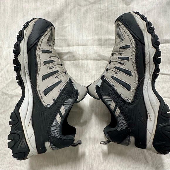 Skechers 4EWide Size 10 Sport After Burn M.Fit Slip On Preowned-Gray/Black - Picture 4 of 11